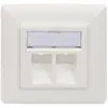 Bild von Leerdose DN-93801-1 für Keystone Module, 2x RJ-45, Anschlussdose