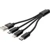 Bild von 3-in-1 Ladekabel, USB-A 2.0 > Lightning + USB-C + Micro-USB