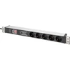 Bild von 19" Steckdosenleiste mit Aluminiumprofil, 5-fach, 1HE