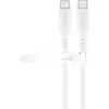 Bild von USB 2.0 Silikonkabel weiß, USB-C Stecker > USB-C Stecker