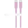Bild von USB 2.0 Silikonkabel pink, USB-C Stecker > USB-C Stecker