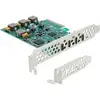 Bild von PCI-E x4 Karte zu 4 x USB-C 10 Gbps - Low Profile, USB-Controller