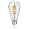 Bild von Smarte LED-Lampe, Matter, E27, Retro, Filament ST64, RGBW, dimmbar, mit App (00176643)