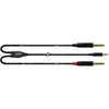 Bild von Cordial CFY 3 WPP, 3m, 3,5mm Stereo Klinke2x 6,3mm Mono Klinke, Insertkabel