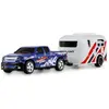 Bild von RC Pickup Die Cast mit Wohnwagen 1:64 RTR blau 6+ Ferngesteuertes Auto