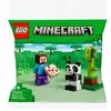 Bild von 30672 Minecraft Steve mit Baby-Panda, Konstruktionsspielzeug
