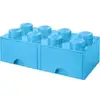 Bild von LEGO Brick Drawer 8 hellblau, Aufbewahrungsbox