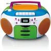 Bild von SCD-971 bunt Radiorekorder mit CD-Spieler und Kassettendeck