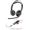 Bild von Plantronics Blackwire 5220 Stereo-Headset mit USB-C/A, 3,5-mm-Stecker, Schwarz PC-Headset (Anrufannahme, Anrufbeendigung, Lautstärkeregelung, Stummschaltung, Nicht zutreffend   kabelgebunden über USB-C, USB-A und 3,5 mm, Noise-Cancelling-Mikrofon, Anrufsteuerung, USB-C/A, 3,5 mm)