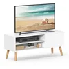 Bild von VASAGLE TV-Schrank Lowboard, Fernsehschrank, Fernsehtisch, für Wohnzimmer, modern für Fernseher bis zu 55 Zoll, Industrial-Design, 120 x 40 x 49 cm