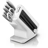 Bild von NINJA Messerblock Ninja StaySharp Messerblock mit integriertem Schleifer K62006EUWH (7tlg), rostfreier deutscher Edelstahl, Erl-Design, integrierter Schleifer