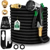 Bild von TRESKO Gartenschlauch Flexibler Wasserschlauch mit 3-Fach Latexkern, flexischlauch, - alle Verschraubungen aus hochwertigem Messing