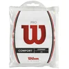 Bild von Wilson Griffband Overgrip Pro 0.6mm (Komfort/glatt/leicht haftend) weiss 12er