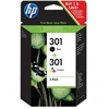 Bild von HP Druckerpatronen Original HP 301 (N9J72AE) Multipack 2er Set Tintenpatrone