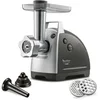 Bild von Moulinex Fleischwolf ME6868 Meat Mincer, 2200 W, 4 Zubehörteile inbegriffen, sicheres Reverse-System, schwarz/silber