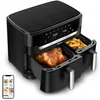 Bild von Tefal Heißluftfritteuse Dual Easy Fry XXL, 2 Schubladen mit gesamt 11L Kapazität, 7 Programme, MyTefal App, 2700 W, Heissluftfritteuse Doppelkammer, energie- & zeitsparend, EY9428