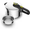 Bild von Tefal Schnellkochtopf Secure 5 Neo, Dampfkochtopf Induktion, Fassungsvermögen 6L, Edelstahl (1-tlg), 5-fach Sicherheitssystem, geeignet für alle Herdarten, P25307