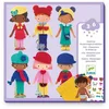 Bild von DJECO Kreativset Bastelset Anziehpuppen mit Filz & Stickern, 12 Figuren