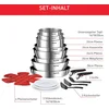 Bild von Tefal Topf-Set Tefal Ingenio Emotion 20-tlg. Topf und Pfannenset, (20-tlg)