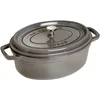 Bild von Staub Bräter Cocotte, Gusseisen (1-tlg), robust, langlebig, perfekte Hitzeverteilung, Aromaregen-Deckel