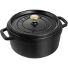 Bild von Staub Bräter Cocotte, Gusseisen (1-tlg), robust, langlebig, perfekte Hitzeverteilung, Aromaregen-Deckel