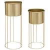 Bild von Atmosphera Créateur d'intérieur Blumentopf Blumenständer aus Metall, 2er-Set, 58 cm