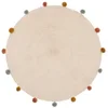 Bild von Atmosphera Créateur d'intérieur Kinderteppich Kinderteppich ARLEKIN mit Pompons, Ø 90 cm, Höhe: 10 mm