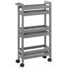 Bild von 5five Simply Smart Badregal Badregal auf Rollen, sehr schmal, 3 Ablagen, 15 cm breit