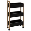 Bild von 5five Simply Smart Badregal Badezimmerwagen, Bambusschrank BAMBOO - 3 Ebenen