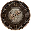 Bild von Atmosphera Créateur d'intérieur Wanduhr Uhr im Retro-Stil mit sichtbarem Mechanismus YONI, Ø 59 cm