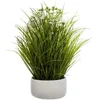 Bild von Kunstpflanze Kunstblume, Grass, 40 cm, weißer Topf Zimmerpflanze, Atmosphera Créateur d'intérieur, Höhe 50 cm
