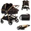 Bild von Chipolino Geschwisterwagen Duo Smart, klappbar, umbaubar, verstellbar, Fußsack, EVA-Reifen, Sicherheitsgurt