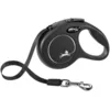 Bild von flexi Flexileine FLEXI Rollleine New CLASSIC Gurt - 3m, bis 12kg Farbe: Schwarz