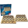 Bild von Noris Spiel Deluxe Holz - Schach & Dame, Brettspiel