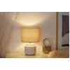 Bild von Pauleen Tischleuchte Bright Soul, Ein-/Ausschalter, ohne Leuchtmittel, E14, max. 20W E14, Creme/Beige, 230V, Stoff/Keramik