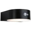 Bild von Paulmann LED Außen-Wandleuchte Solar Eileen IP44 3000K 400lm Schwarz, LED fest integriert, Warmweiß, Bewegungsmelder