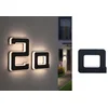 Bild von Paulmann LED Außen-Wandleuchte Solar Hausnummer, LED fest integriert, Warmweiß, LED-Modul, Hausnummern, Buchstaben wählbar, Akku wechselbar