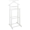 Bild von HAKU Herrendiener Herrendiener weiß - Kleiderständer, Massivholz - B 47xH102xT 36 cm, (1 Stück), Herrendiener aus Massivholz, Stiller Diener, Stummer Diener