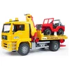 Bild von Bruder® Spielzeug-Auto bruder MAN TGA Abschlepp-LKW mit Geländewagen Fertigmodell Nutzfahrze