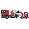 Bild von Bruder® Spielzeug-Auto bruder LKW Modell MAN TGS mit Abrollcontainer + Schäffer Hoflader Fert