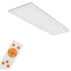Bild von Briloner Leuchten LED Panel 7308016 PALLAS, CCT - über Fernbedienung, LED fest integriert, Neutralweiß, Kaltweiß, Warmweiß, Tageslichtweiß, Deckenlampe, 100x25x6,5cm, Weiß, 24W, Wohnzimmer, Schlafzimmer, Küche