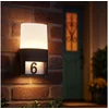 Bild von WOFI LED Wandleuchte, LED-Leuchtmittel fest verbaut, Warmweiß, Wandleuchte Außen Wandlampe Hausnummer Außenleuchte IP54
