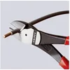 Bild von Knipex Seitenschneider Kraft-Seitenschneider mit Kunststoff überzoge atramentiert 74 01 180, mit Facette