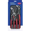 Bild von Knipex Zangenset ®-Paket 1 x 87 01 180, 1 x 87 01 250, 1 x 87 01 300 00 20 09 V02, Einstellung per Knopfdruck, Selbstklemmeffekt, Feinverstellung