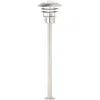 Bild von Brilliant Außen-Stehlampe TERRENCE, ohne Leuchtmittel, 90 cm Höhe, Ø 22 cm, E27, IP44, Metall/Glas, edelstahl