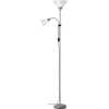 Bild von Brilliant Deckenfluter Spari, Lesearm, ohne Leuchtmittel, 180 cm Höhe, Ø 25 cm, E27 + E14, Aluminium/Kunststoff