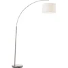 Bild von Brilliant Bogenlampe Clarie, ohne Leuchtmittel, 1,8m Höhe, E27 max. 60W, Stoffschirm, Metall/Textil
