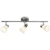Bild von Brilliant Deckenstrahler Kensington, ohne Leuchtmittel, Spotrohr 3flg chrom/weiß