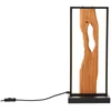 Bild von Brilliant LED Tischleuchte Chaumont, LED fest integriert, Warmweiß, Höhe 50 cm, 940 lm, Aluminium/Metall/Holz, schwarz/holz