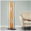 Bild von Brilliant LED Stehlampe Chaumont, LED fest integriert, Warmweiß, Höhe 120 cm, 2300 lm, Aluminium/Metall/Holz, schwarz/holz